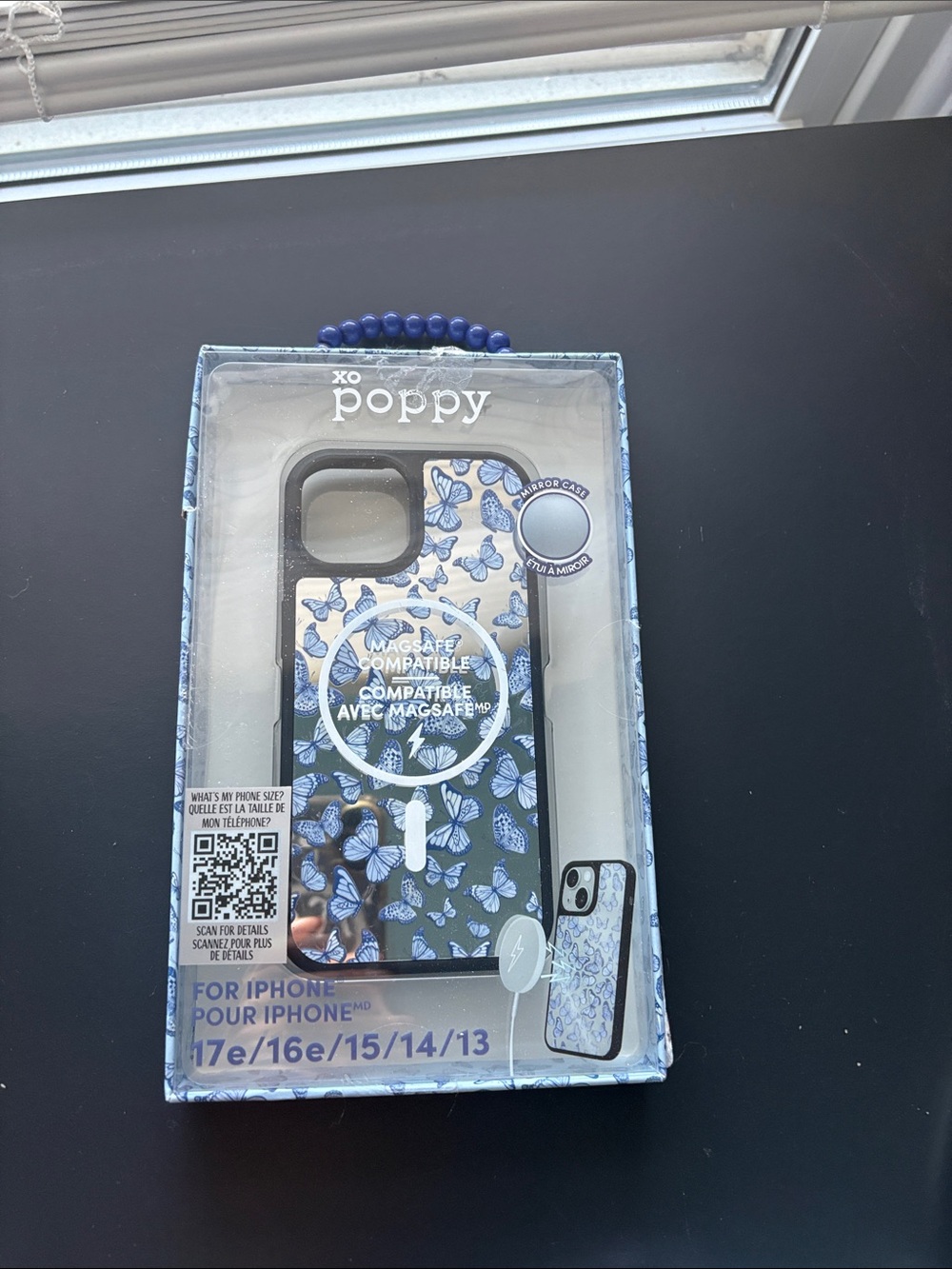 Floral Blue iPhone Case - Magsafe Compatible